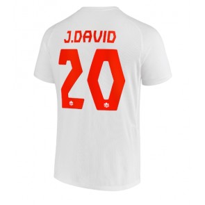 Canada Jonathan David #20 Bortedrakt VM 2022 Kortermet